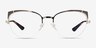 Vogue Eyewear VO4153 Gold Matte Brown MetalEyeglass Frames from EyeBuyDirect, Front View