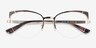 Vogue Eyewear VO4153 Gold Matte Brown MetalEyeglass Frames from EyeBuyDirect, Closed View