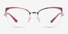 Vogue Eyewear VO4153 Matte Bordeaux Rose Gold MetalEyeglass Frames from EyeBuyDirect, Front View