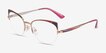 Vogue Eyewear VO4153 Pink Purple Rose Gold MetalEyeglass Frames from EyeBuyDirect, Angle View