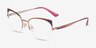 Vogue Eyewear VO4153 Matte Bordeaux Rose Gold MetalEyeglass Frames from EyeBuyDirect, Angle View
