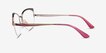 Vogue Eyewear VO4153 Pink Purple Rose Gold MetalEyeglass Frames from EyeBuyDirect, Side View