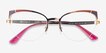 Vogue Eyewear VO4153 Pink Purple Rose Gold MetalEyeglass Frames from EyeBuyDirect, Closed View
