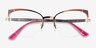 Vogue Eyewear VO4153 Matte Bordeaux Rose Gold MetalEyeglass Frames from EyeBuyDirect, Closed View