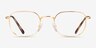 Vogue Eyewear VO4172 Gold MetalEyeglass Frames from EyeBuyDirect, Front View