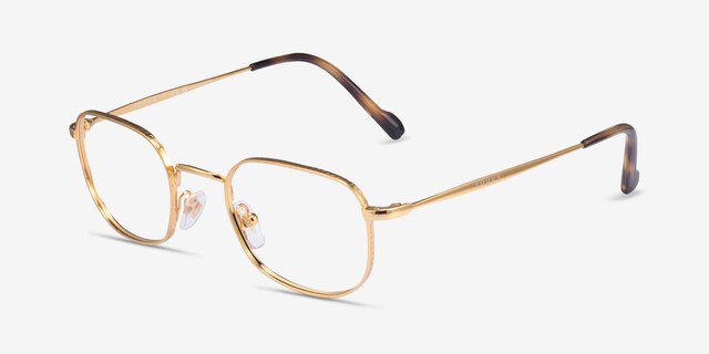 Vogue Eyewear VO4172 Gold MetalEyeglass Frames from EyeBuyDirect, Angle View