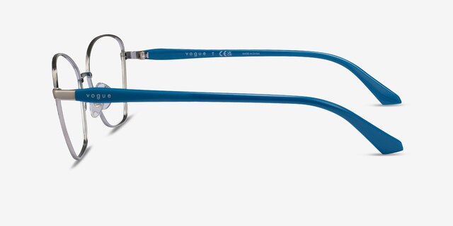 Vogue Eyewear VO4195 Blue  Silver MetalEyeglass Frames from EyeBuyDirect, Side View