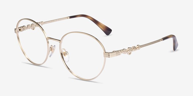 Vogue Eyewear VO4222 Pale Gold MetalEyeglass Frames from EyeBuyDirect, Angle View