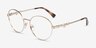 Vogue Eyewear VO4222 Pale Gold MetalEyeglass Frames from EyeBuyDirect, Angle View