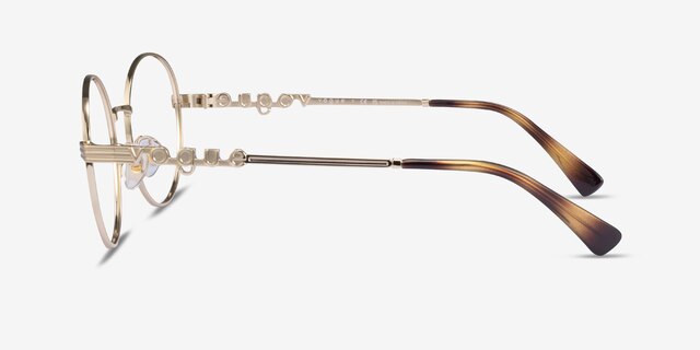 Vogue Eyewear VO4222 Pale Gold MetalEyeglass Frames from EyeBuyDirect, Side View