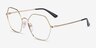 Vogue Eyewear VO4226 Shiny Pale Gold MetalEyeglass Frames from EyeBuyDirect, Angle View
