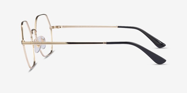 Vogue Eyewear VO4226 Shiny Pale Gold MetalEyeglass Frames from EyeBuyDirect, Side View