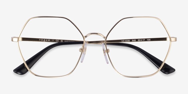 Vogue Eyewear VO4226 Shiny Pale Gold MetalEyeglass Frames from EyeBuyDirect, Closed View