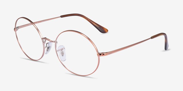 Ray-Ban RB1970V Copper MetalEyeglass Frames from EyeBuyDirect, Angle View