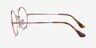Ray-Ban RB1970V Copper MetalEyeglass Frames from EyeBuyDirect, Side View