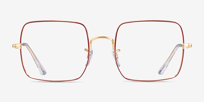 Ray-Ban RB1971V Top Red Metal Eyeglass Frames from EyeBuyDirect