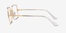 Ray-Ban RB1971V Top Red MetalEyeglass Frames from EyeBuyDirect, Side View
