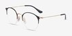 Ray-Ban RB3578V Matte Black On Arista MetalEyeglass Frames from EyeBuyDirect, Angle View