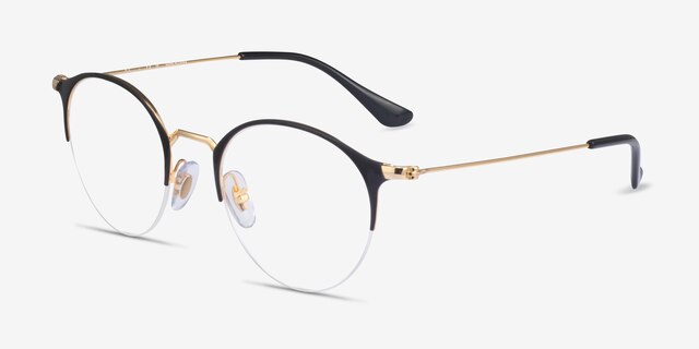 Ray-Ban RB3578V Matte Black On Arista MetalEyeglass Frames from EyeBuyDirect, Angle View