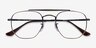 Ray-Ban RB3648V Antique Gold MetalEyeglass Frames from EyeBuyDirect, Closed View