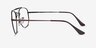 Ray-Ban RB3648V Antique Copper MetalEyeglass Frames from EyeBuyDirect, Side View