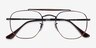 Ray-Ban RB3648V Antique Copper MetalEyeglass Frames from EyeBuyDirect, Closed View