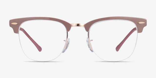 Ray-Ban RB3716VM Light Brown On Copper MetalEyeglass Frames from EyeBuyDirect, Front View