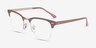 Ray-Ban RB3716VM Light Brown On Copper MetalEyeglass Frames from EyeBuyDirect, Angle View