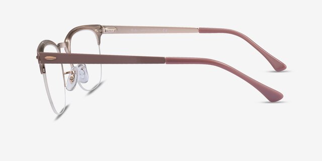 Ray-Ban RB3716VM Light Brown On Copper MetalEyeglass Frames from EyeBuyDirect, Side View