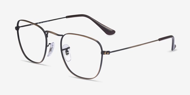 Ray-Ban RB3857V Frank Antique Gold MetalEyeglass Frames from EyeBuyDirect, Angle View