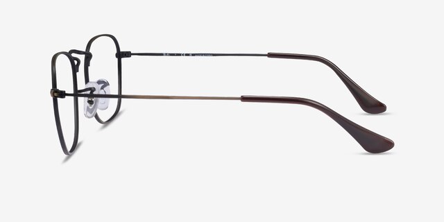 Ray-Ban RB3857V Frank Antique Gold MetalEyeglass Frames from EyeBuyDirect, Side View