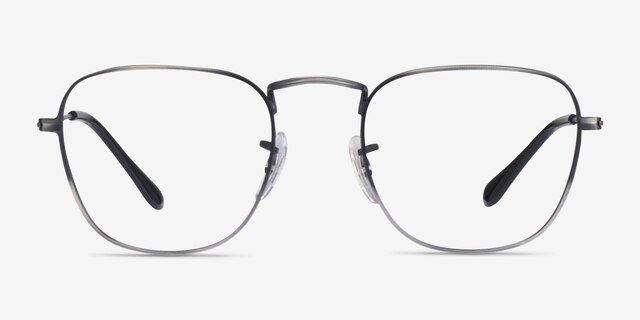 Ray-Ban RB3857V Frank Shiny Antique Gunmetal MetalEyeglass Frames from EyeBuyDirect, Front View