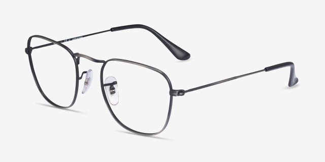 Ray-Ban RB3857V Frank Shiny Antique Gunmetal MetalEyeglass Frames from EyeBuyDirect, Angle View
