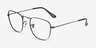 Ray-Ban RB3857V Frank Shiny Antique Gunmetal MetalEyeglass Frames from EyeBuyDirect, Angle View