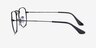 Ray-Ban RB3857V Frank Shiny Antique Gunmetal MetalEyeglass Frames from EyeBuyDirect, Side View