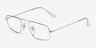 Ray-Ban RB3957V Julie Silver MetalEyeglass Frames from EyeBuyDirect, Angle View