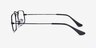 Ray-Ban RB3957V Julie Black MetalEyeglass Frames from EyeBuyDirect, Side View