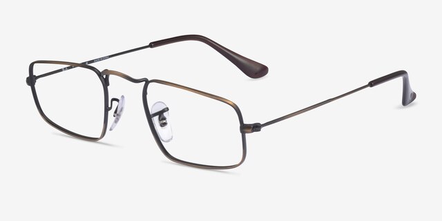 Ray-Ban RB3957V Julie Antique Gold MetalEyeglass Frames from EyeBuyDirect, Angle View