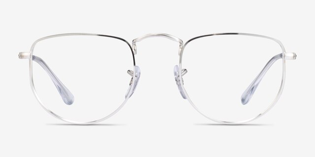 Ray-Ban RB3958V Elon Silver MetalEyeglass Frames from EyeBuyDirect, Front View