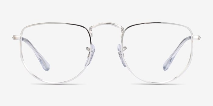Ray-Ban RB3958V Elon Silver Metal Eyeglass Frames from EyeBuyDirect