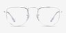 Ray-Ban RB3958V Elon Silver MetalEyeglass Frames from EyeBuyDirect, Front View