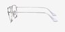 Ray-Ban RB3958V Elon Silver MetalEyeglass Frames from EyeBuyDirect, Side View