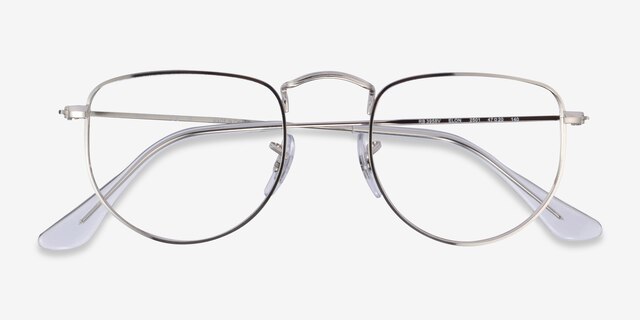 Ray-Ban RB3958V Elon Silver MetalEyeglass Frames from EyeBuyDirect, Closed View