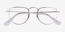 Ray-Ban RB3958V Elon Silver MetalEyeglass Frames from EyeBuyDirect, Closed View
