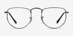 Ray-Ban RB3958V Elon Polished Black MetalEyeglass Frames from EyeBuyDirect, Front View