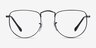 Ray-Ban RB3958V Elon Polished Black MetalEyeglass Frames from EyeBuyDirect, Front View