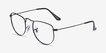 Ray-Ban RB3958V Elon Polished Black MetalEyeglass Frames from EyeBuyDirect, Angle View