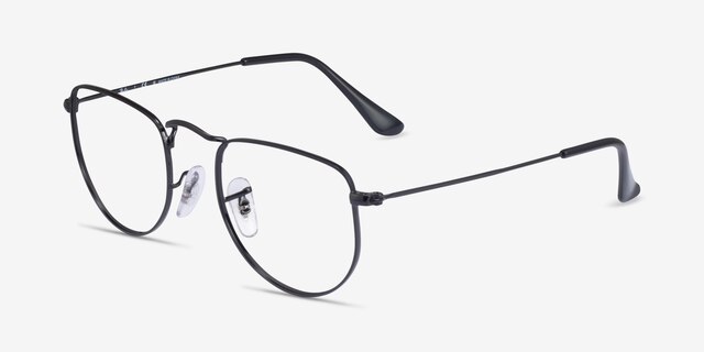 Ray-Ban RB3958V Elon Polished Black MetalEyeglass Frames from EyeBuyDirect, Angle View