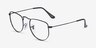 Ray-Ban RB3958V Elon Polished Black MetalEyeglass Frames from EyeBuyDirect, Angle View
