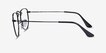 Ray-Ban RB3958V Elon Polished Black MetalEyeglass Frames from EyeBuyDirect, Side View
